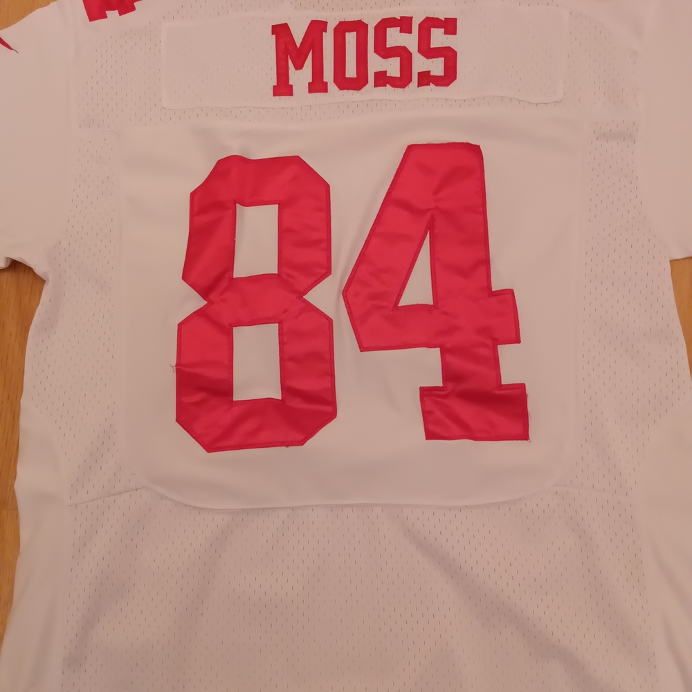 NFL White Jersey With ith Black and Red  Size L